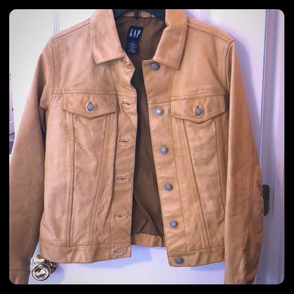 vintage gap leather jacket